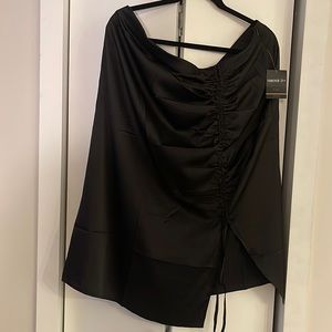 Forever 21 plus silk midi skirt